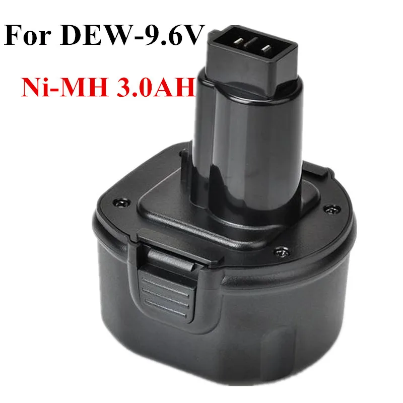 9,6 в 3000 мАч Ni-MH аккумулятор для электроинструмента Dewalt DE9062 DE9036 DE9061 DE9072 DW9061DW050K, DW050, DW955 DW955K
