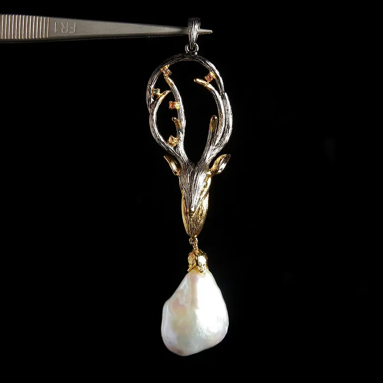 

Фабричный магазин, а предмет, Рождественская цепочка на свитер с оленем, длинная барокко, оптовая продажа