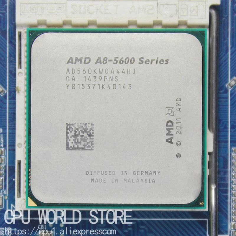 Четырехъядерный процессор AMD серии A APU X4 A8 5600K 3 6 ГГц 32 нм 100 Вт Socket FM2|cpu processor|socket