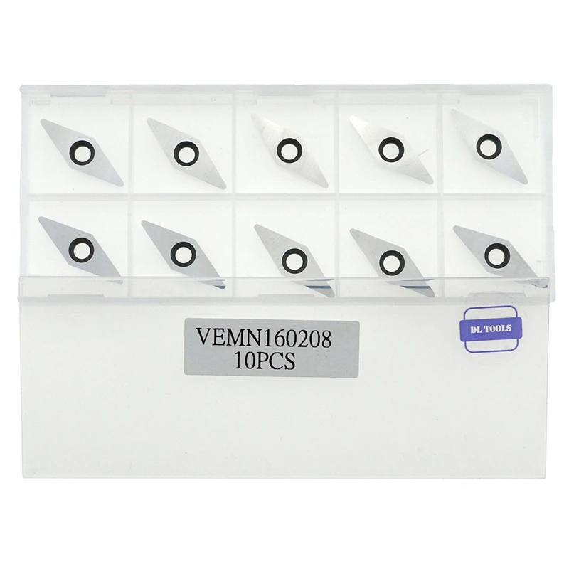Алмазная твердосплавная вставка с радиусной точкой для токарного станка по дереву Detailer 10 мм(. 3") x28мм(1,10"), 2,5 мм(. 1") Толщина, 10 шт