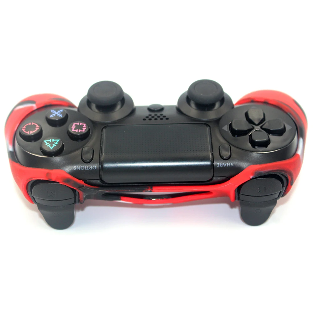 Противоскользящий силиконовый чехол JIELI кожаный для контроллера Sony PlayStation Dualshock 4