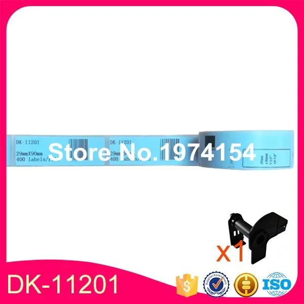 Ярлыки совместимые с Brother в рулонах 12 шт. фотоярлыки 29 мм x 90 DK1201 стандартных