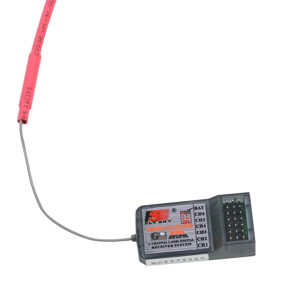 Fly Sky FS R6B 2 4G 6CH RC приемник для радиоуправляемого передатчика CT6B T6 9ch TH9X TH9B|rc