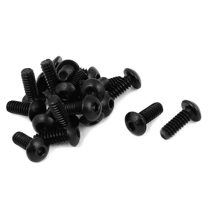 № 6-32 UNC x 3/8 винты с шестигранной головкой из легированной стали черный 20 штук |