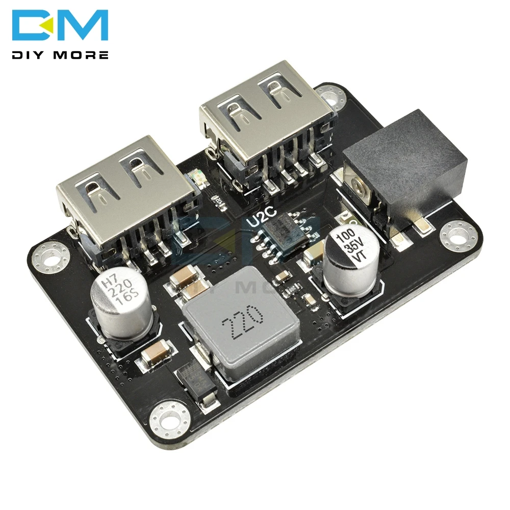 Двойной USB DC 9V ~ 32V to 5V 3A выходной зарядный Модуль автомобильное зарядное