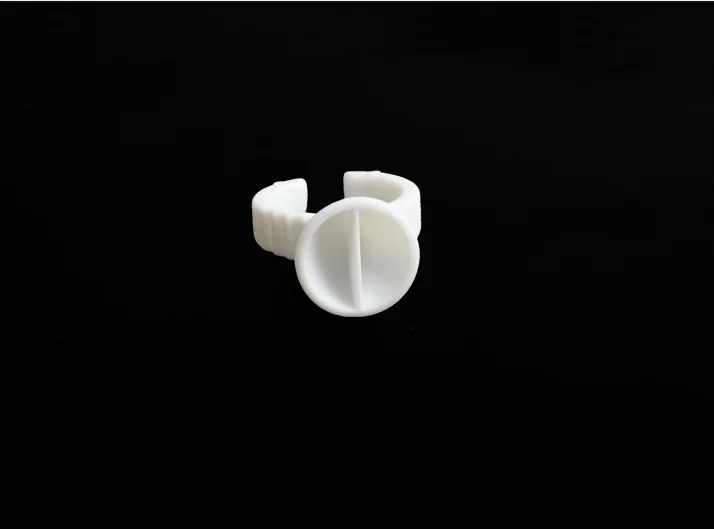 Бесплатная доставка новинка 200 шт./лот белый пластиковый клей-кольцо для