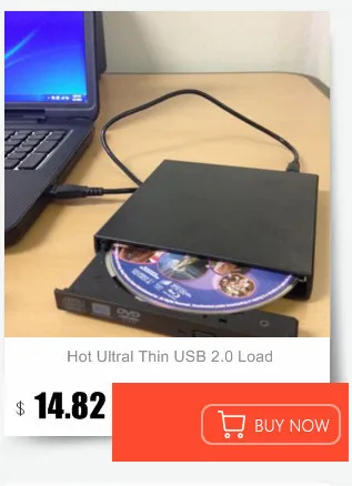 Тип ноутбука всасывания супер тонкий USB 2,0 Слот во внешнем DVD горелке внешние диски коробка корпус чехол акции