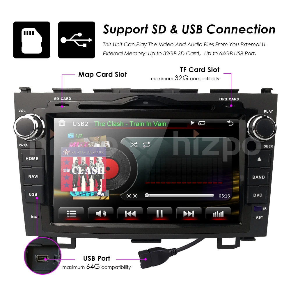 Подходит для HONDA CRV 2008 2009 2010 2011 gps Navi " автомобильный стерео dvd-плеер радио карта Автомобильный мультимедийный плеер монитор Autoaudio CAM DAB BT