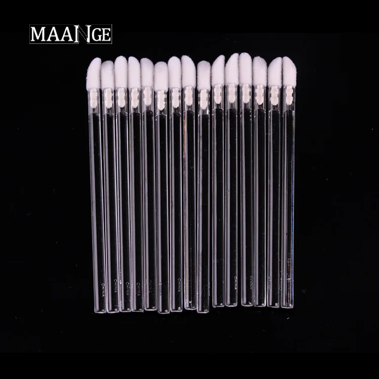 50 шт одноразовая кисть для губ палочка аппликатор блеска косметический
