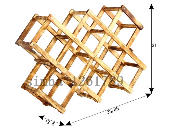 Складная деревянная стойка для вина держатели бутылок напитков по уходу за