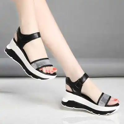 Новое Прибытие Блеск Лодыжки Ремень женские Сандалии Сексуальные Открытым