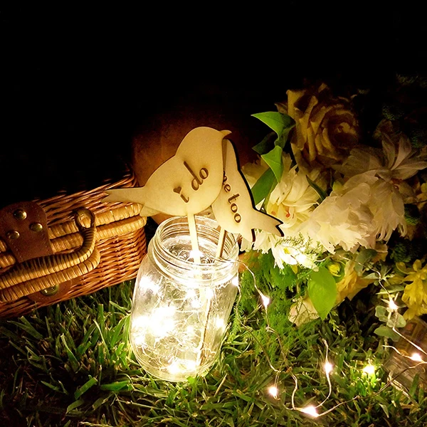 Деревенский влюбленными птицами на торт Топпер. I DO я тоже &quot модель отлично