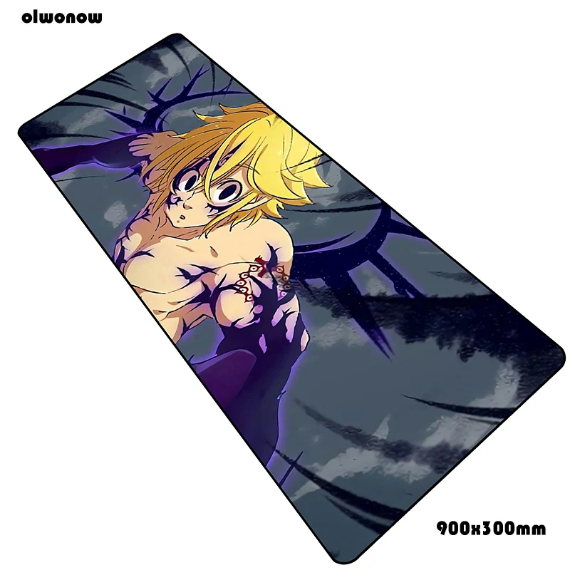 Size 900x300x2mm Nanatsu no taizai коврик для мыши 90x30 см коврики для мыши ноутбук игровой коврик для мыши геймер эргономичный персонализированные коврики для мыши Клавиатура ПК pad - Цвет: Size 900x300x2mm