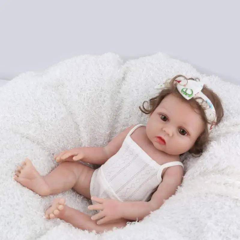 48 см Reborn Baby Doll игрушка виниловая Милая новорожденная кукла-Имитация для детей Реалистичная игрушка Playmate для младенцев сопутствующие игрушки для сна