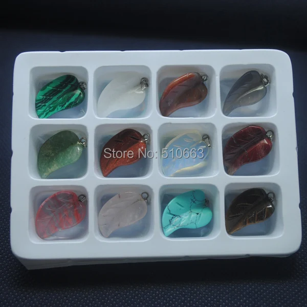 1 коробка = 12 шт./лот набор коробок для поделок из натурального камня резьба в