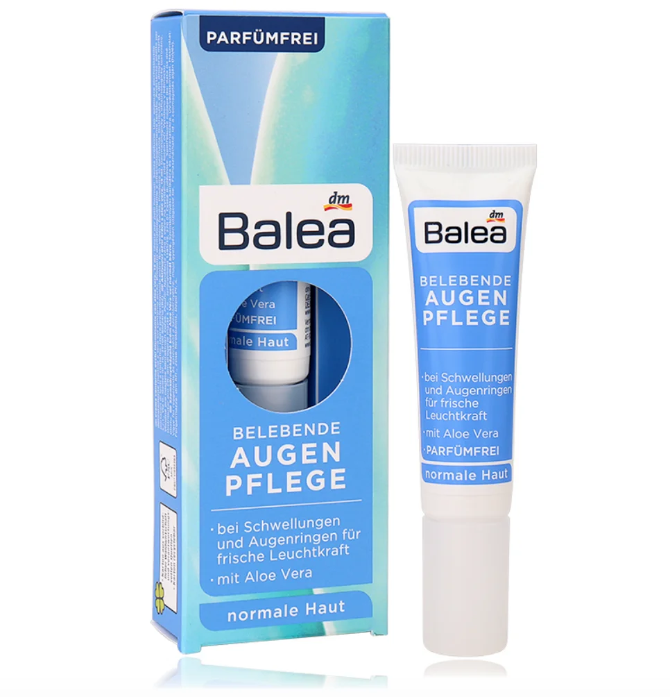 

Germany Balea Revitalizing Eye Cream Lotus Invigorating refreshing Eye cream Gel caffeine & vitaminC Fight swelling dark circles