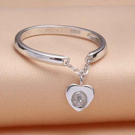 Опт перламутровое кольцо настройки кольца из стерлингового серебра 925 пробы для