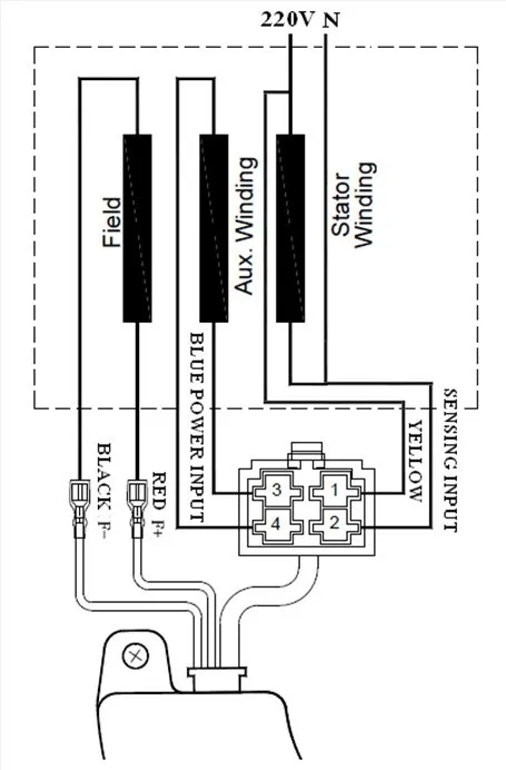 5kw ~ 6.5kw однофазный AVR Для бензиновый генератор автоматический Напряжение