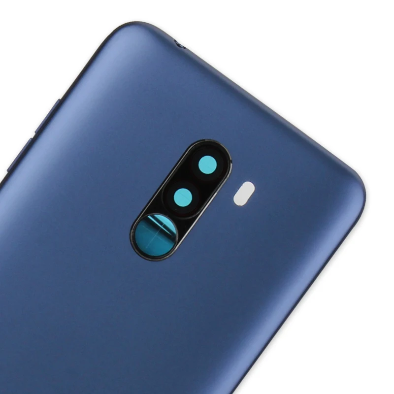 Оригинальная задняя крышка для Xiaomi Pocophone F1, пластиковый корпус для ПК Poco F1, задняя крышка для батареи+ стекло для камеры+ Боковая клавиша, запчасти Sapre