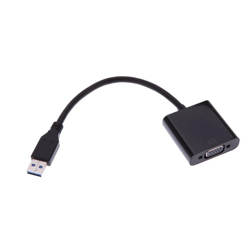 USB 3 0 к VGA Мульти-дисплей адаптер конвертер внешняя видеокарта черный | Компьютеры