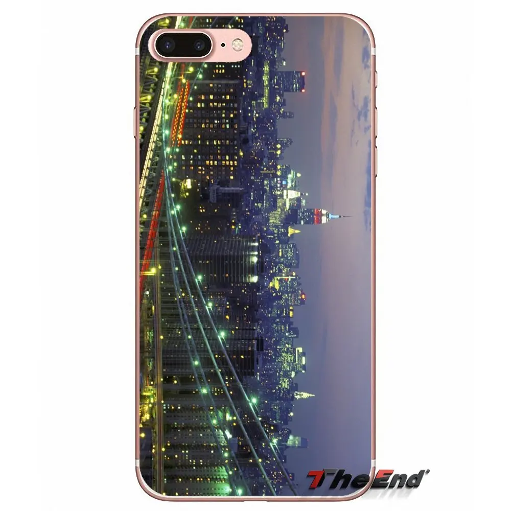 Аксессуары Чехлы для iPhone X 4 4S 5 5S 5C SE 6 6S 7 8 Plus Samsung Galaxy J1 J3 J5 J7 A3 A5 2016 2017 New York At Night |