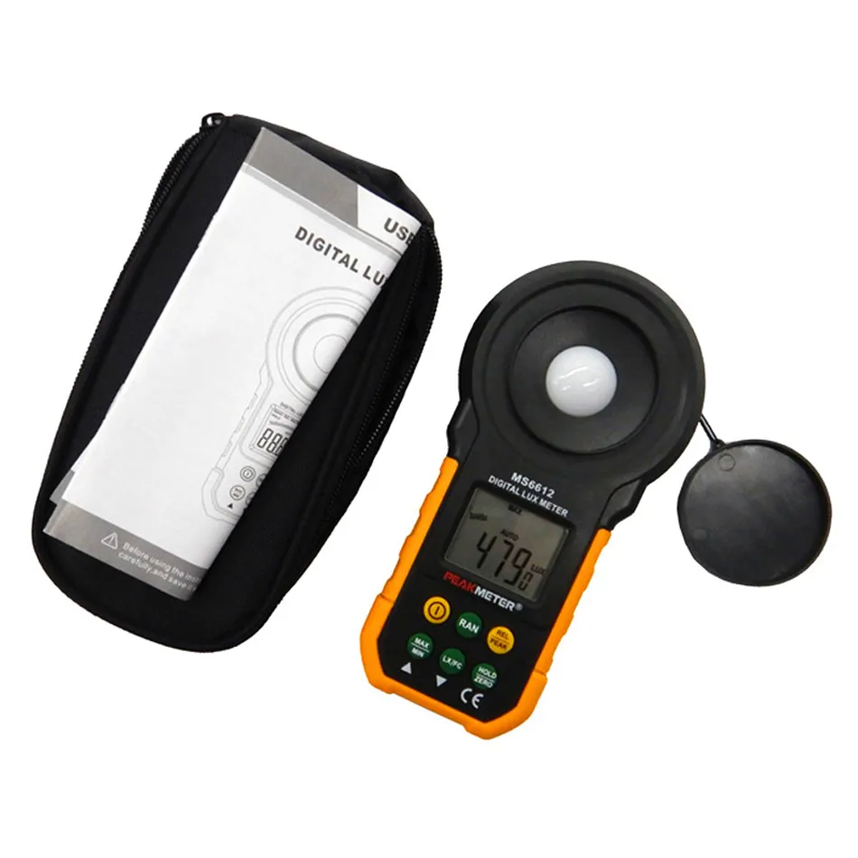 Цифровой светильник люкс MS6612 Lumenmeter Lux/FC метры люминометр с автоматическим ручным