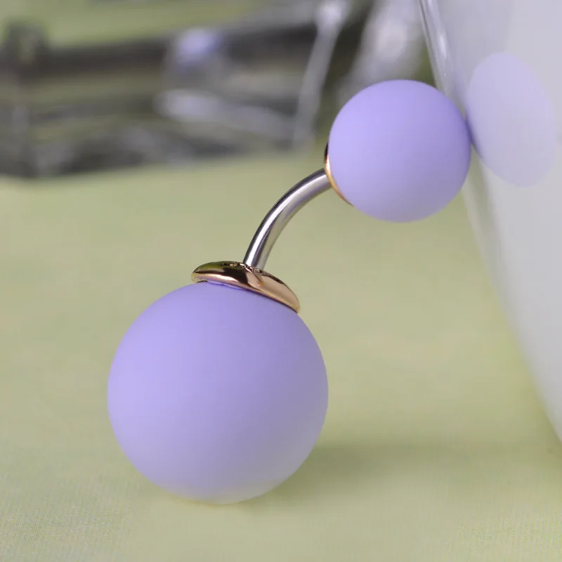 Пирсинг пупка FUNMOR женский двусторонний ювелирное украшение для пирсинга живота