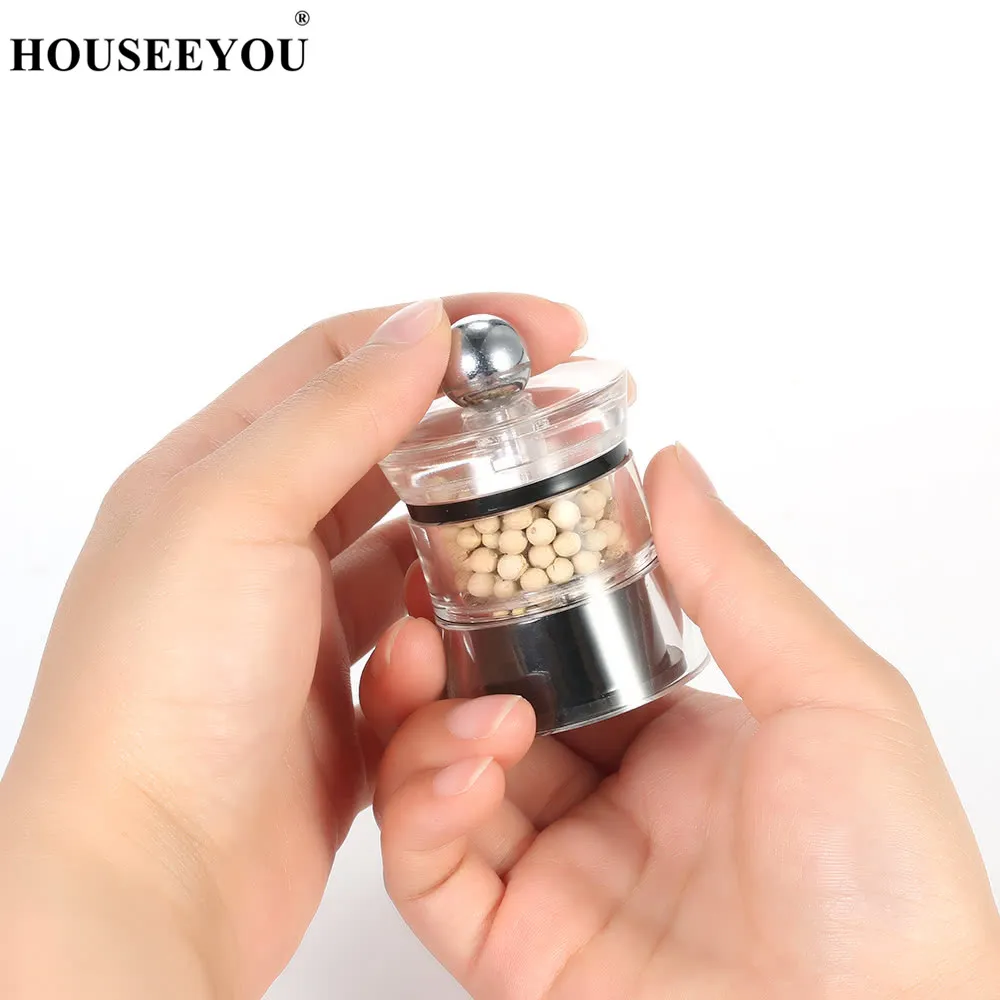 Ручная мини-мельница для соли и перца из нержавеющей стали |