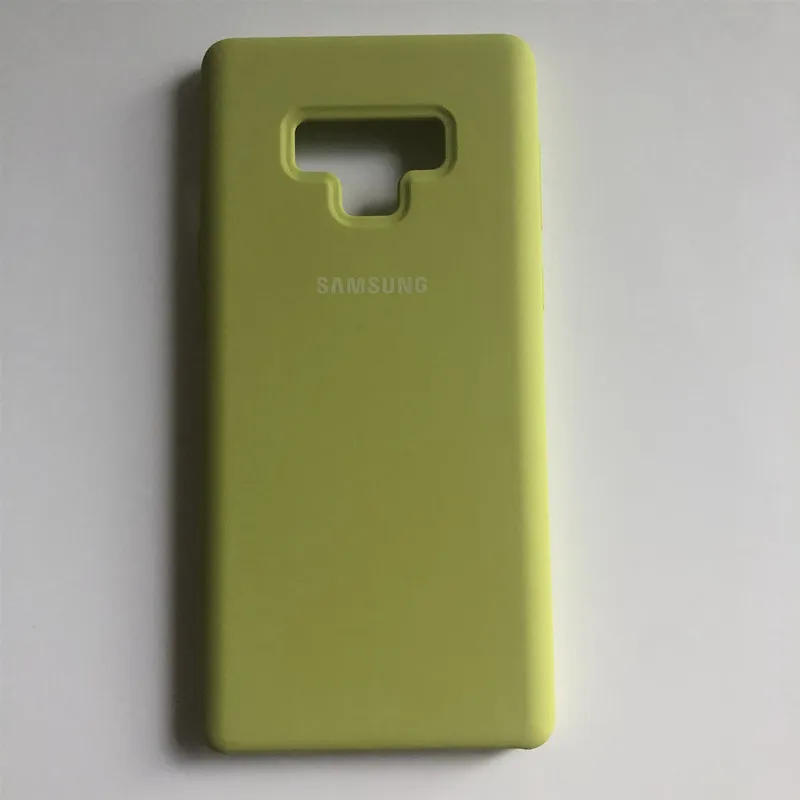 green Жидкий силиконовый чехол для samsung Galaxy Note 9, шелковистый мягкий на ощупь защитный чехол на заднюю панель 6,4 дюймов, 8 цветов - Цвет: green
