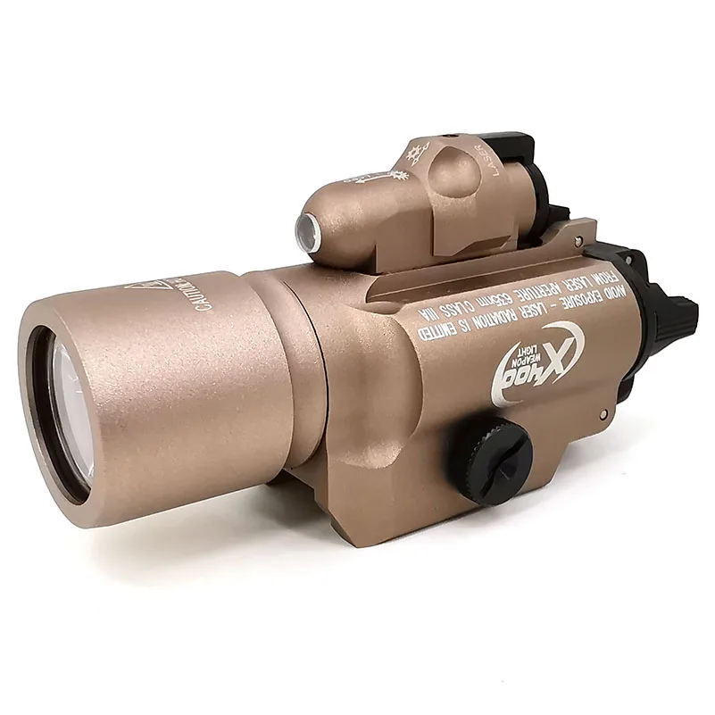 Тактический красный лазерный прицел X400 светодиодный светильник белый/красный