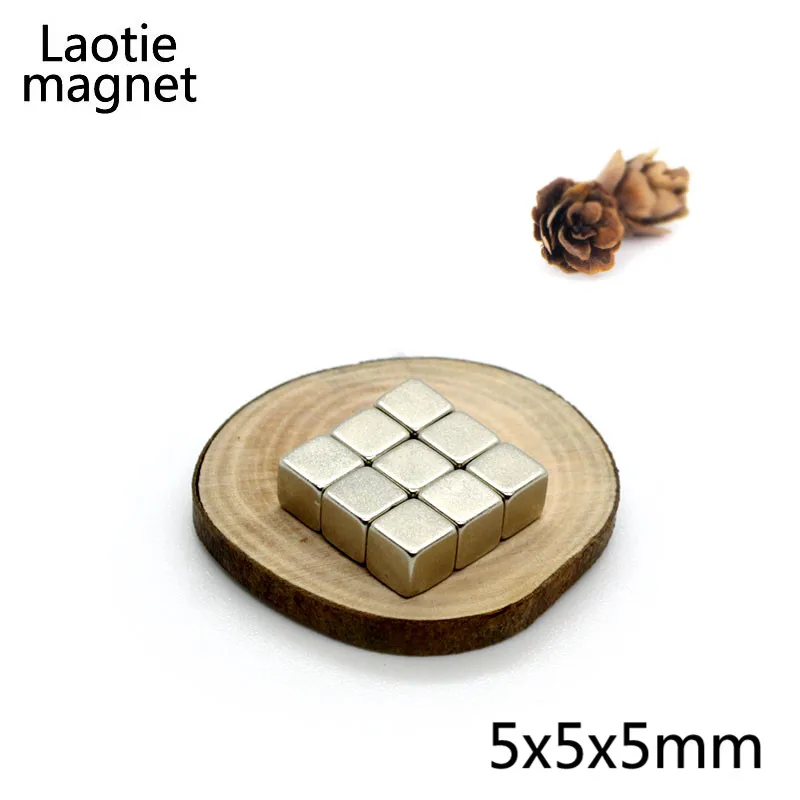 10 шт 5x5x5 мм Мини Неодимовый магнитный блок водомера N35 Постоянный NdFeB бак Куб мини маленький супер сильный, мощный магнитный магниты