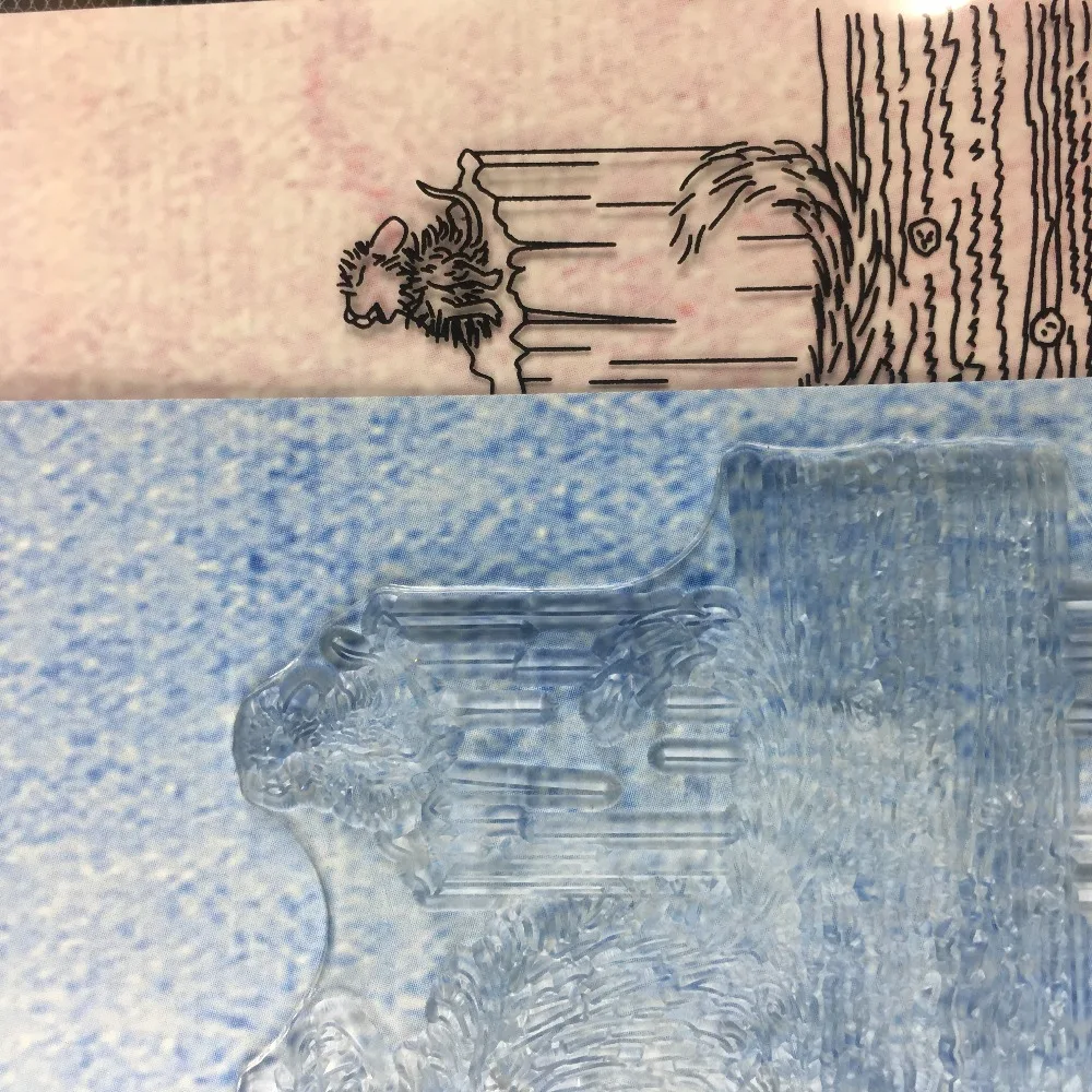 Кот Мышь Moon штамп прозрачный чистый силикон альбом для штампов Стикеры DIY