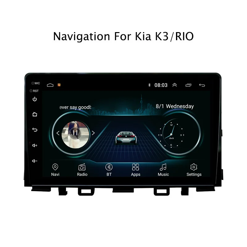 NaviTopia Android 8 1 автомобиль радио стерео видео плеер для Kia K3 Rio 2017 с