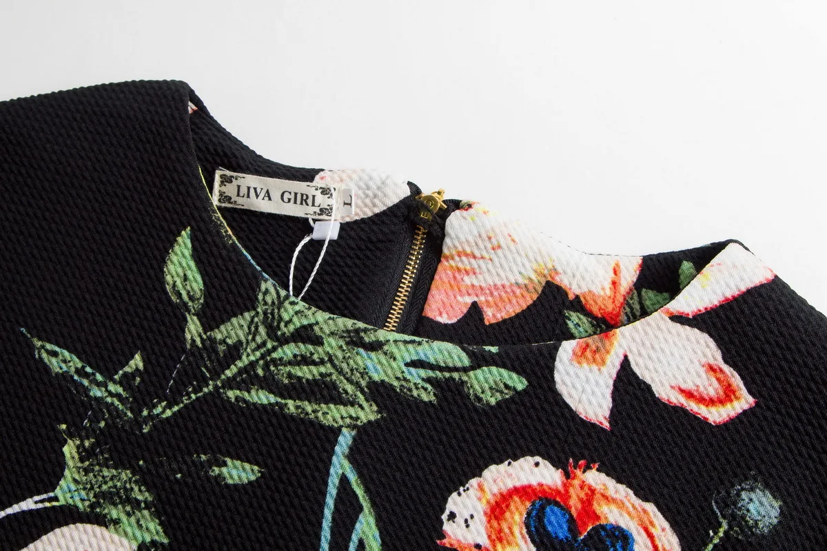 2017 новая мода европа американский горячие цветы печати cheongsam стиле карандаш bodycon