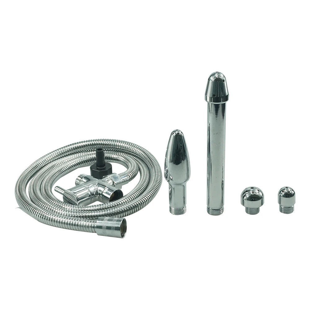 Многофункциональный набор для душа металлическая клизма 4 шт. насадки рукоятка