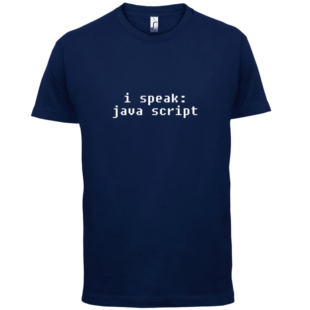 I Speak Javascript Мужская футболка Программирование/Компьютеры/код 13 цветов с надписью