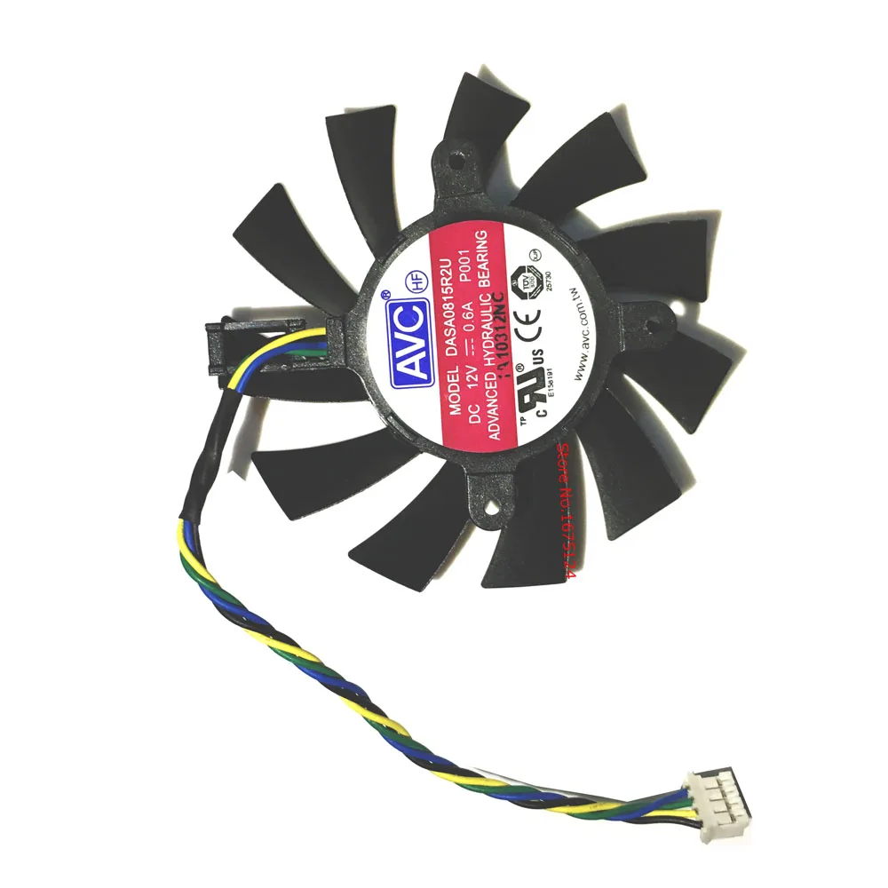 DASA0815R2U AVC графика вентилятор охлаждения для EVGA GTX550 GTX450 Видеокарта охлаждения|cooling