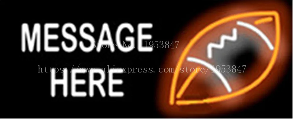 

Неоновая вывеска для игры в футбол, 19 х15 дюймов