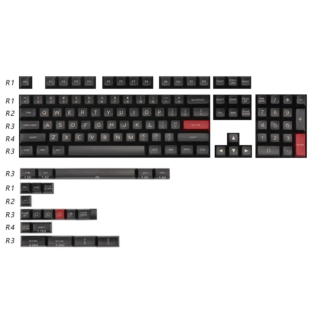 Stars Base KIT MAXKEY SA Stars Keycaps набор Doubleshot ABS 125 клавиш для механической клавиатуры cherry mx - Цвет: Stars Base KIT