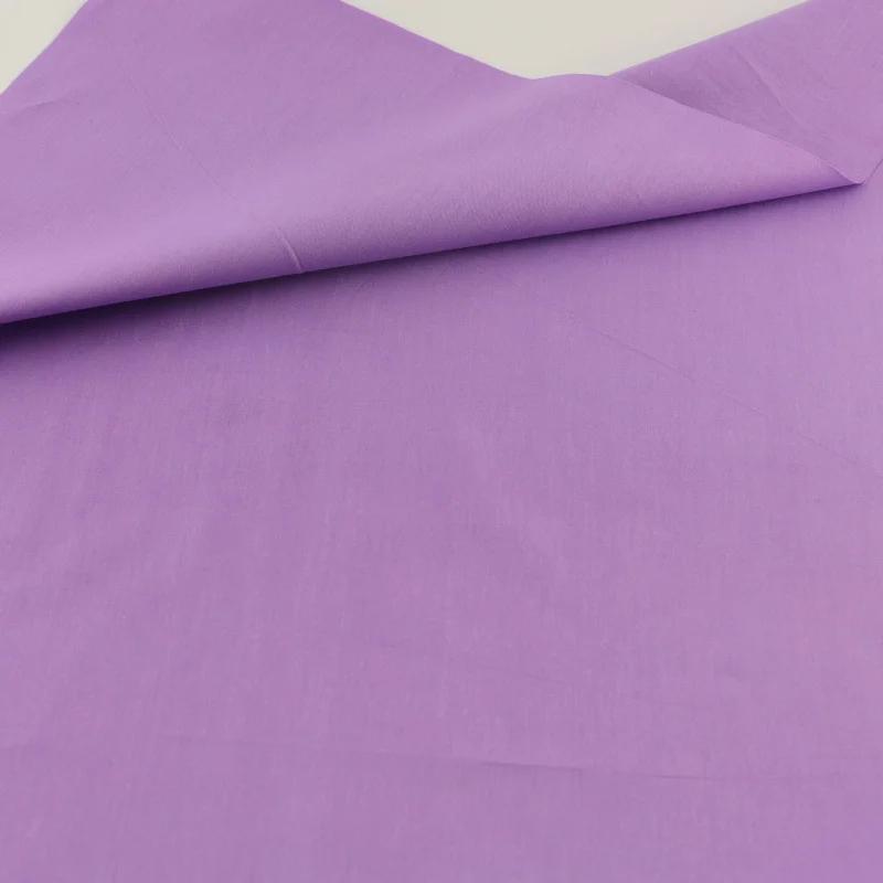 

Teramila Purple Cotton Fabric Bedding Decoration Tissue Home Textile Patchwork Quilting Sewing Cloth Craft Solid Color Per Meter