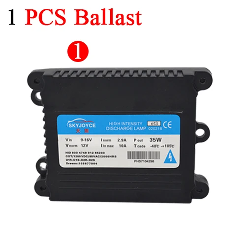 1 Piece Ballast SKYJOYCE 55 Вт ксеноновая лампа автомобильная лампа H1 H7 H11 9005 9006 4300 k 5000 k 6000 k 8000 k HID тонкий балласт для ксенона фары комплект 12 V - Испускаемый цвет: 1 Piece Ballast