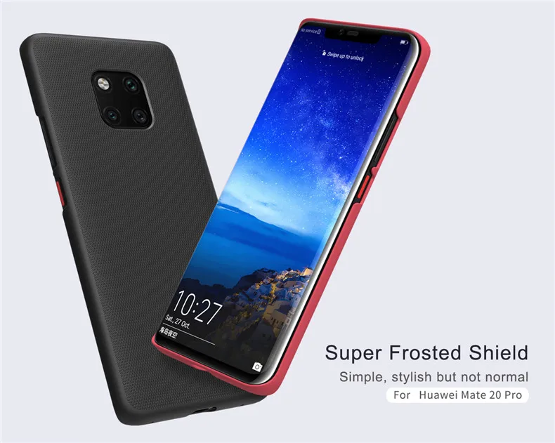 Чехол Nillkin для huawei mate 20 Pro, тонкий жесткий чехол из поликарбоната для huawei mate 20 Pro, чехол для телефона