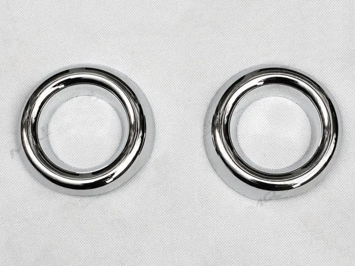 Хромированный ABS пластик 2 шт. передний противотуманный Светильник Крышка лампы