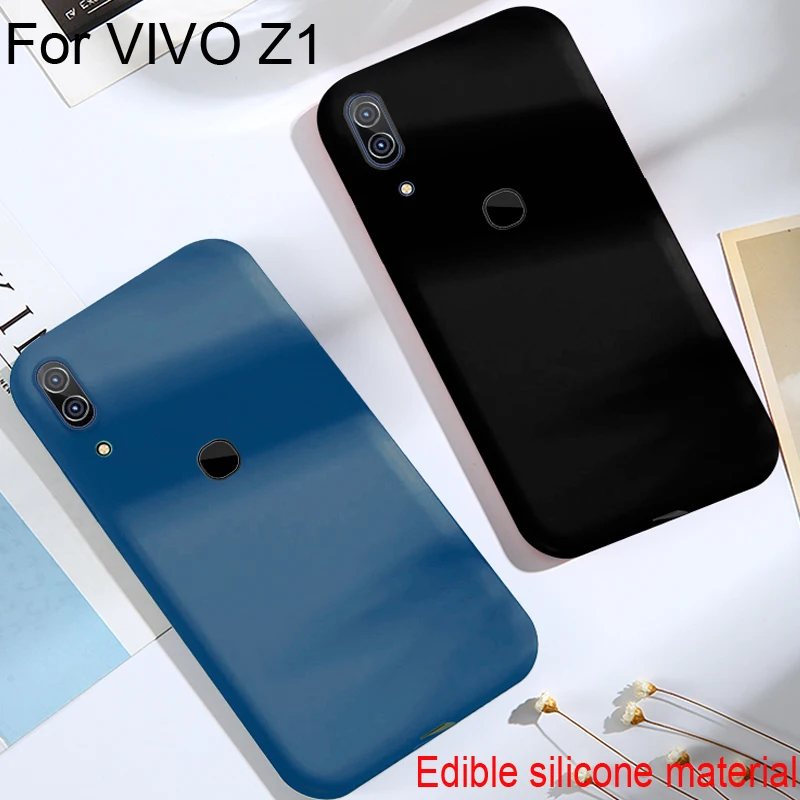 

Роскошный мягкий матовый чехол-накладка для VIVO Z1, простой однотонный Ультратонкий Мягкий чехол из ТПУ карамельных цветов, задняя крышка для...