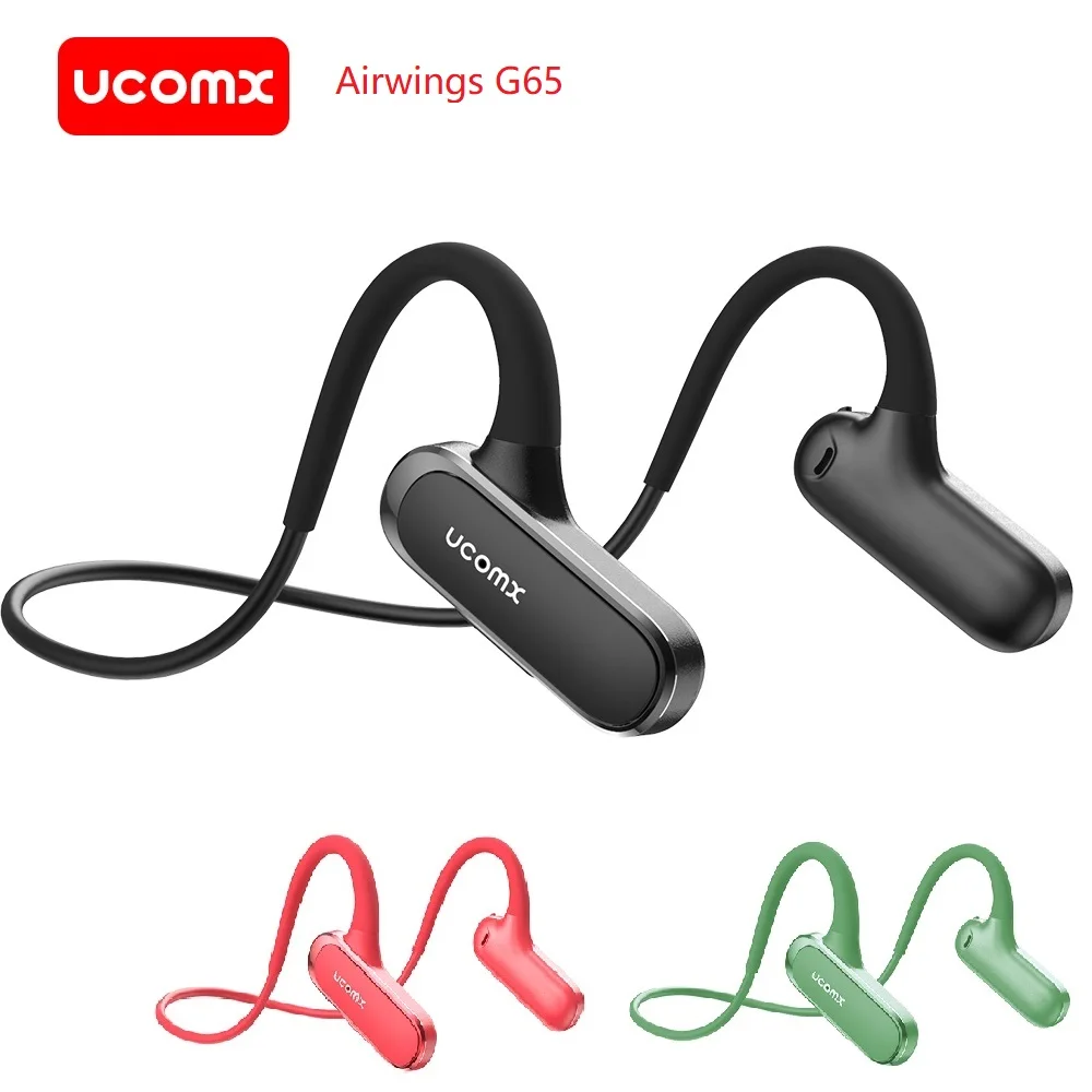 2021 Спортивные Беспроводные наушники Ucomx Airwings с открытым ухом Bluetooth V5.0 G56 водонепроницаемые шейным ободом для