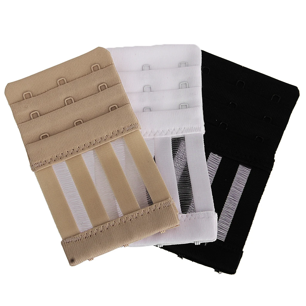 3pcs hollow out 10 шт., 5 шт., удлинитель для бюстгальтера, 2 крючка, 3 крючка, сексуальный женский бюстгальтер, лента для увеличения спины, с пряжкой, на бретелях, soutien gorge femme - Color: 3pcs hollow out