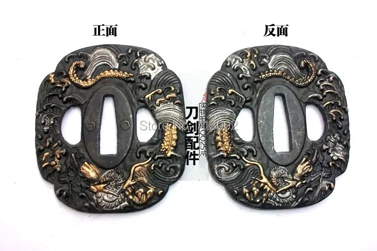 Кованый литой японский самурайский меч kirsite Tsuba для Мусаси Цуба Катанов | Дом и сад