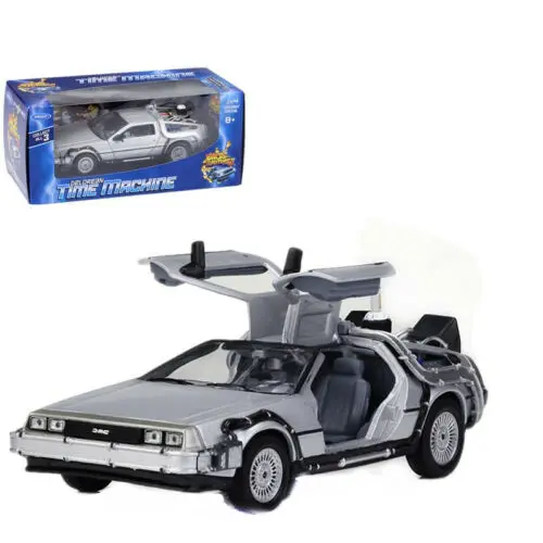 Back to the Future 2 Welly 1:24 готовый игрок один Назад в будущее делореанская машина времени режим полета металлическая модель автомобиля игрушка Новинка в коробке - Цвет: Back to the Future 2
