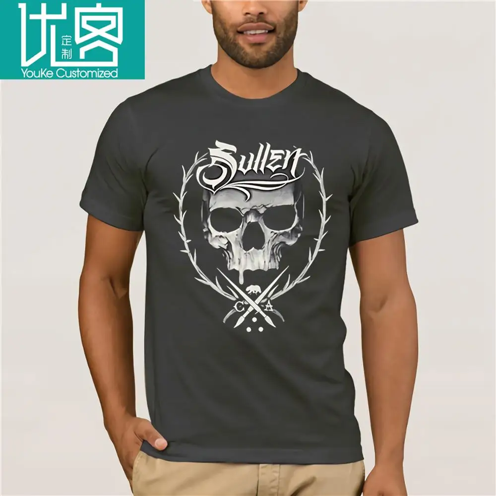 Мужская футболка высокого качества с принтом в виде черепа S 3XL рок Байкерская