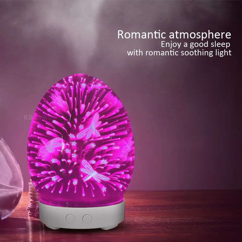 KEBEIER 100ml humidifier air diffuser with 7 colors LED lights ultrasonic Purifier cool mist maker fogger for home office | Бытовая